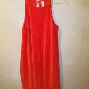 Beautiful red mini dress. Size M. Lightly lined. Feels so sexy on.